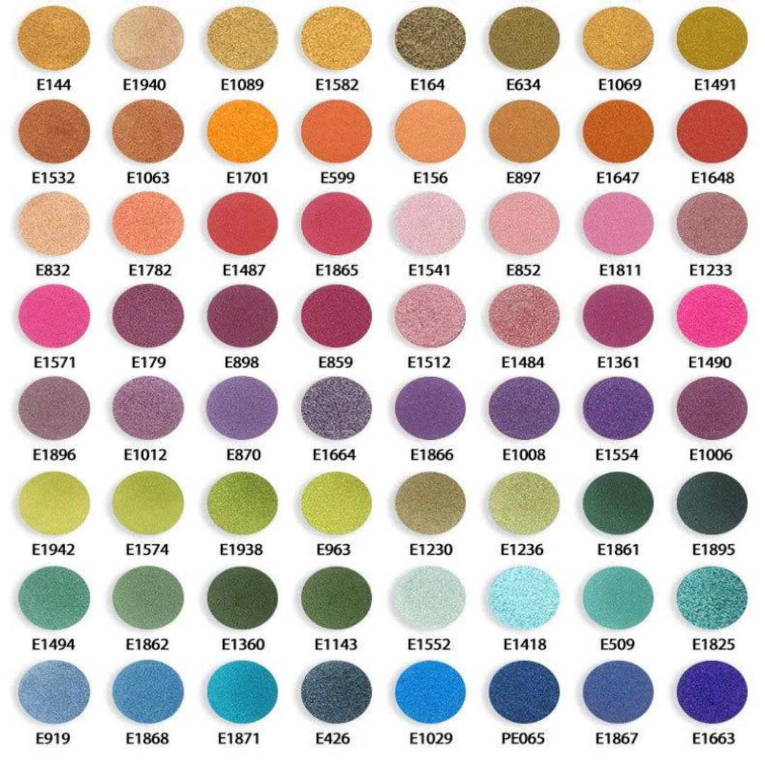 MetaCNBeauty Private Label Round Hole 12 Color Eye Shadow Palette Shades Swatch