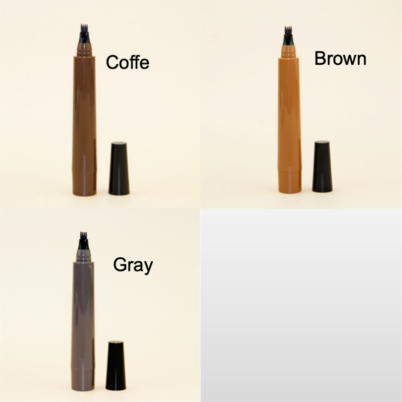 Private label four prong eyebrow pencil (thick tube) color board