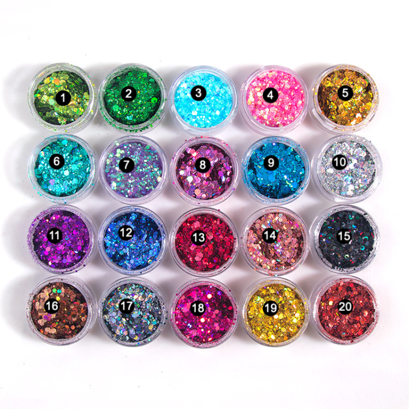 Private label big glitter eyeshadow color board