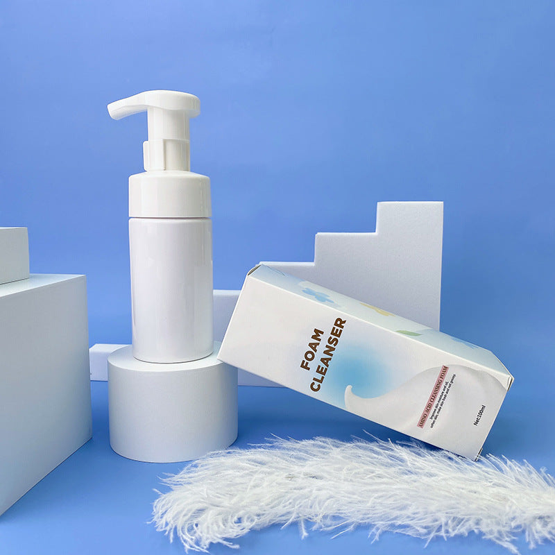 Private label amino acid bubble facial cleanser with packing