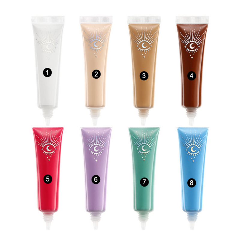 Private label color eyeshadow primer color board