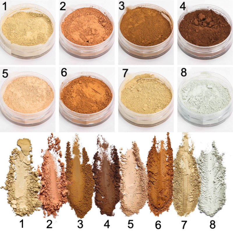Private label long-lasting makeup setting powder color board