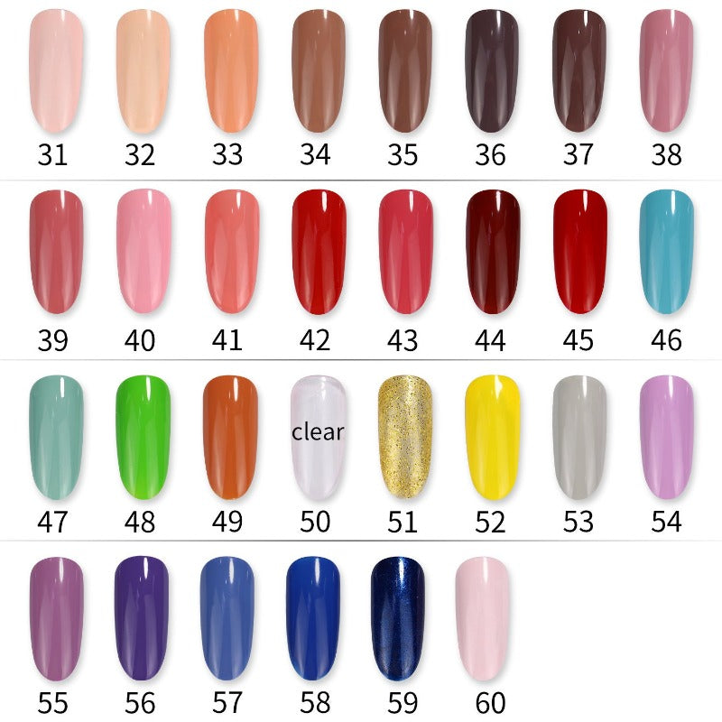 Private label water-based nail polish color board 02