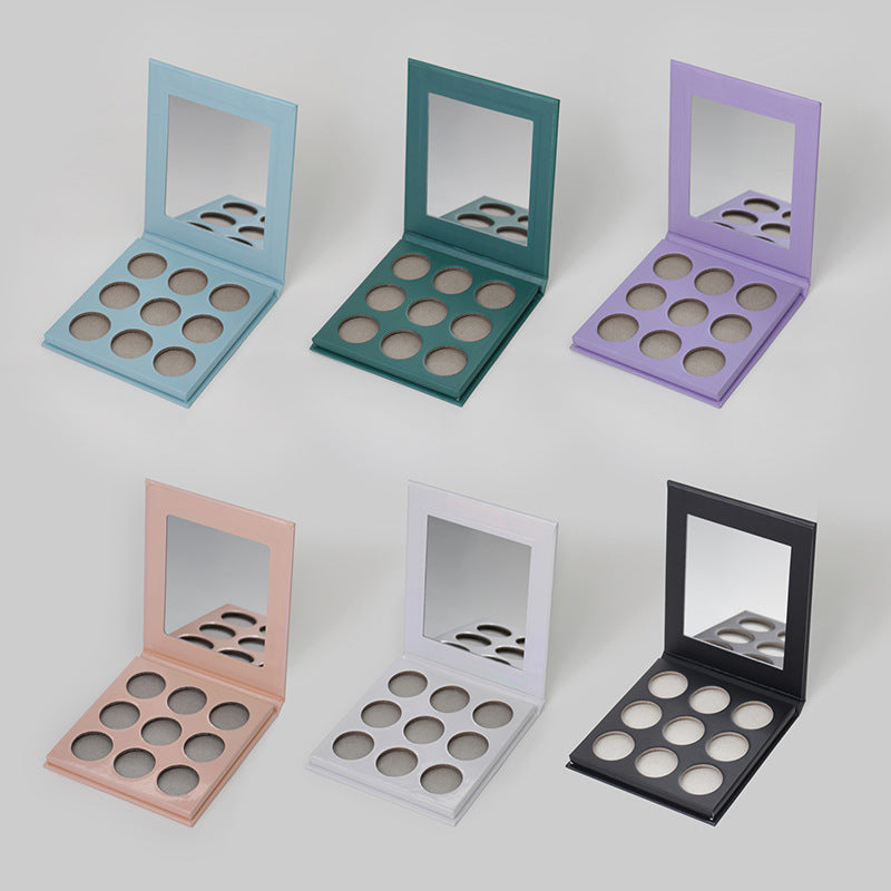 9 grid of Private label DIY paper eyeshadow empty Pan-26mm