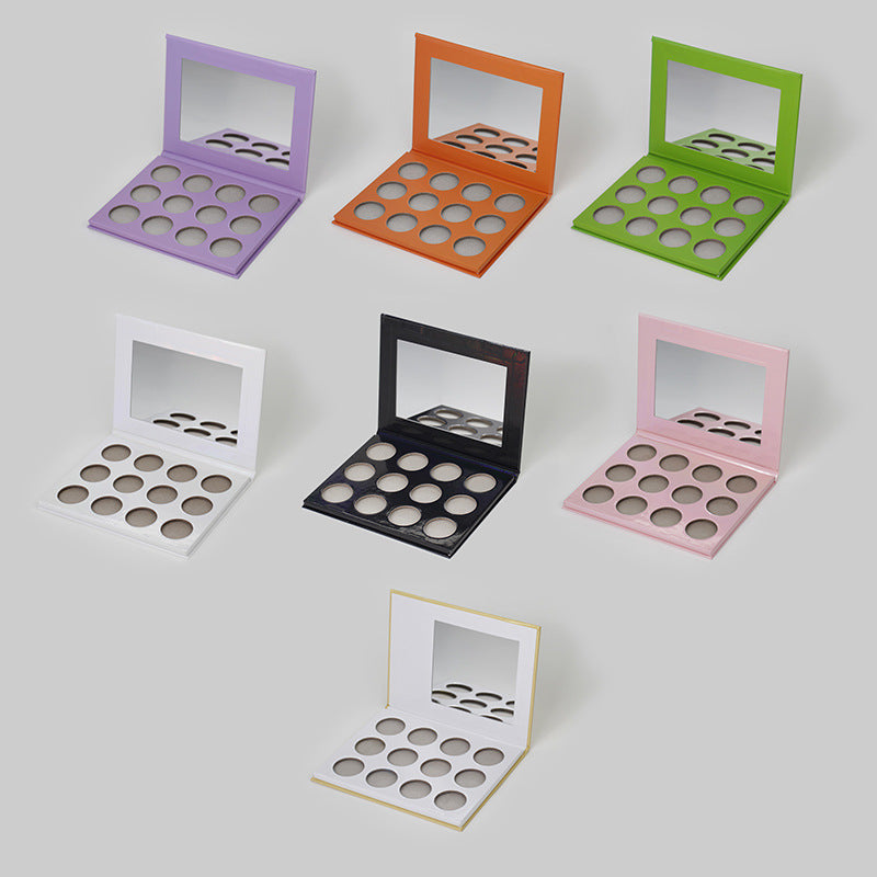 3*4 grid of Private label DIY paper eyeshadow empty Pan-26mm