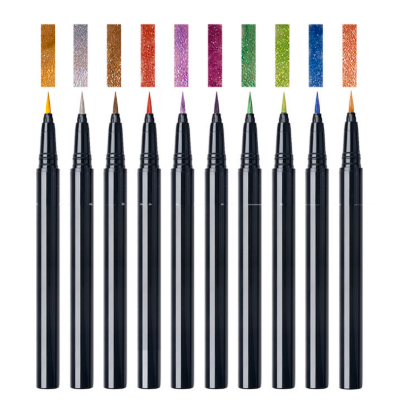 Private label pearlescent colored eyeliner 10PCS