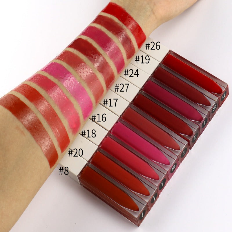 Private label liquid lipstick color card