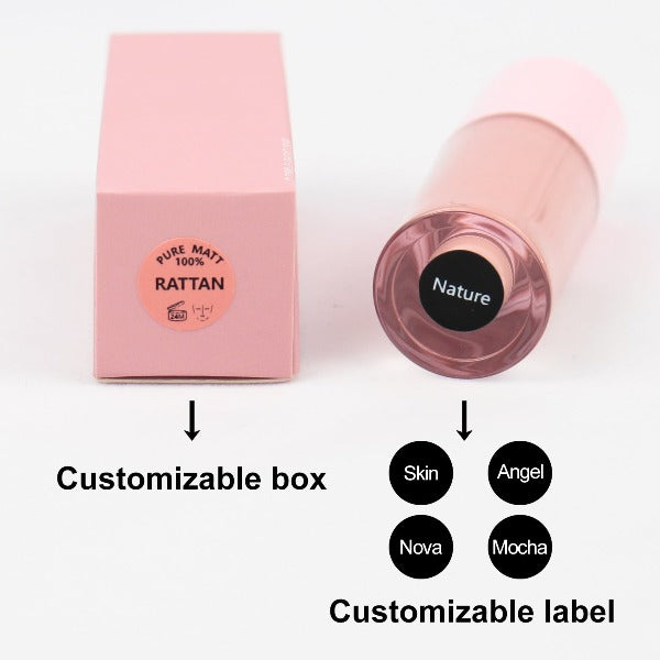 Private label lip gloss customizable label