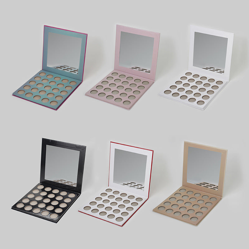 5*5 grid of Private label DIY paper eyeshadow empty Pan-26mm
