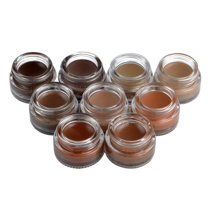 Private label 9 colors black cover eyebrow gel 9PCS