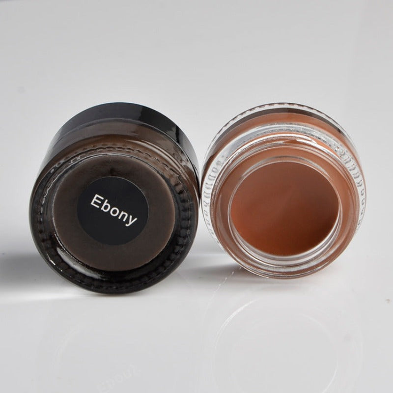 Private label 9 colors black cover eyebrow gel ebony color