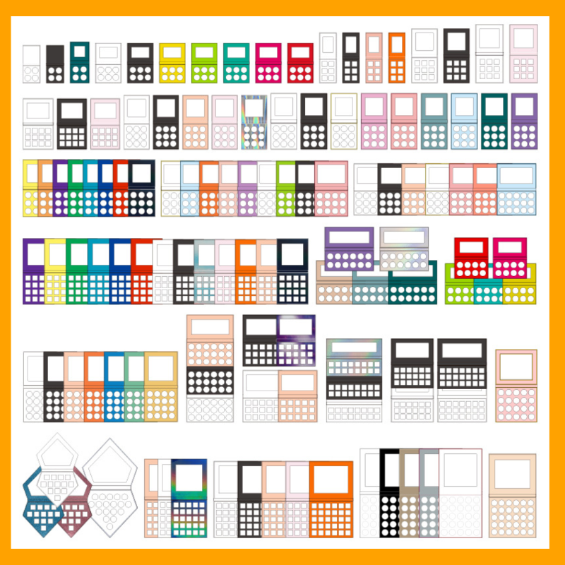 A Variety Private label eyeshadow box design