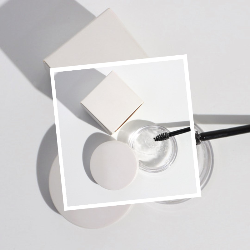 Private label transparent waterproof eyebrow gel white cover