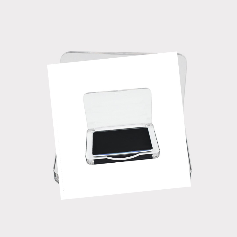 Private label acrylic clear eyebrow soap black texture