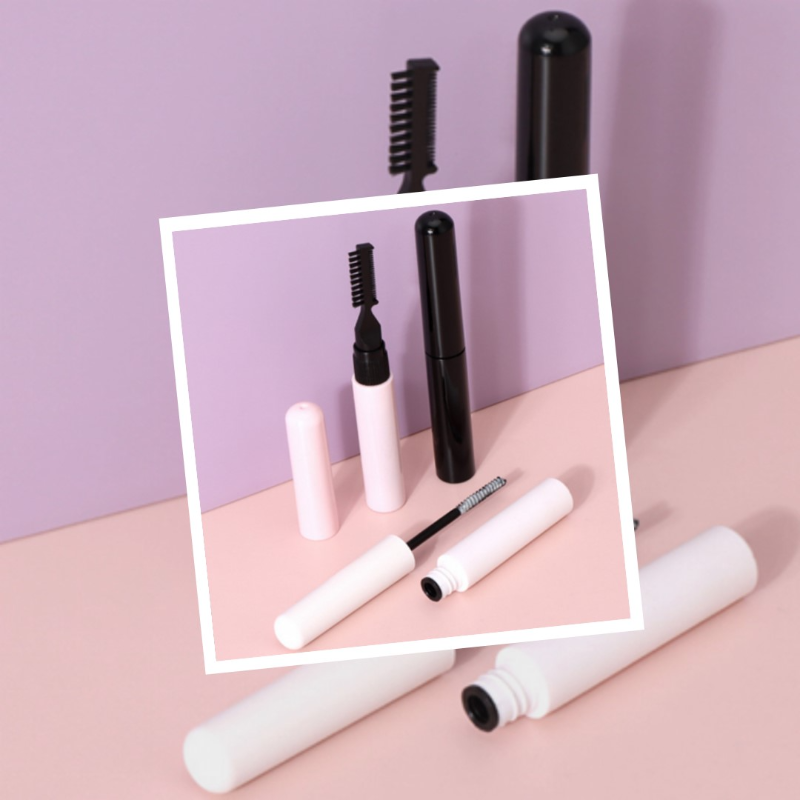 Private label 2 in 1 eyebrow gel pink tube