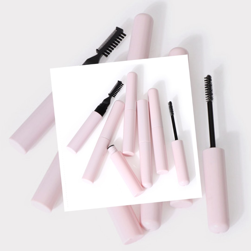 Private label 2 in 1 eyebrow gel pink tube color 