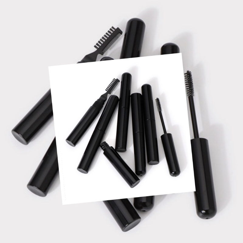Private label 2 in 1 eyebrow gel black tube color
