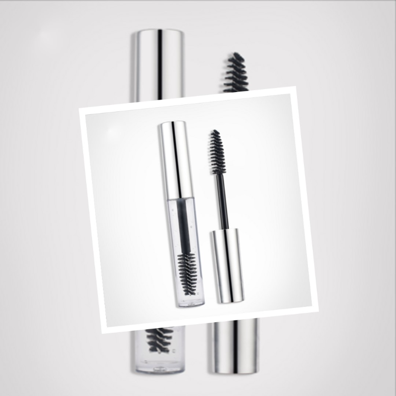 Private label waterproof long lasting eyebrow gel bright silver tube,