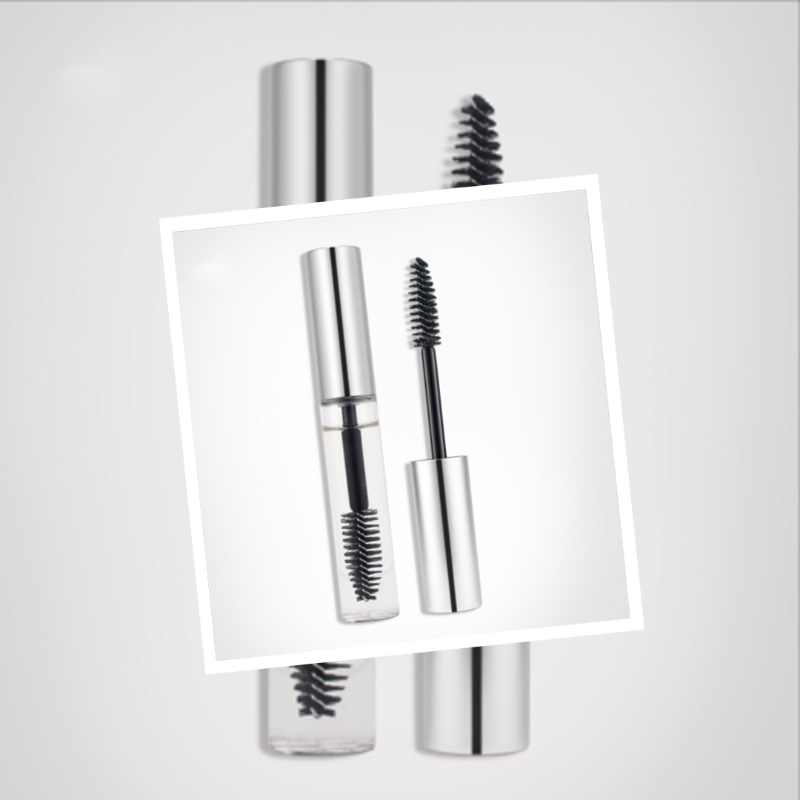 Private label waterproof long lasting eyebrow gel matte silver tube,