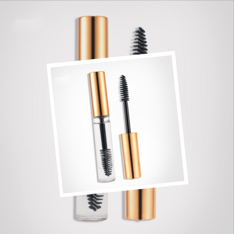 Private label waterproof long lasting eyebrow gel rose gold tube,