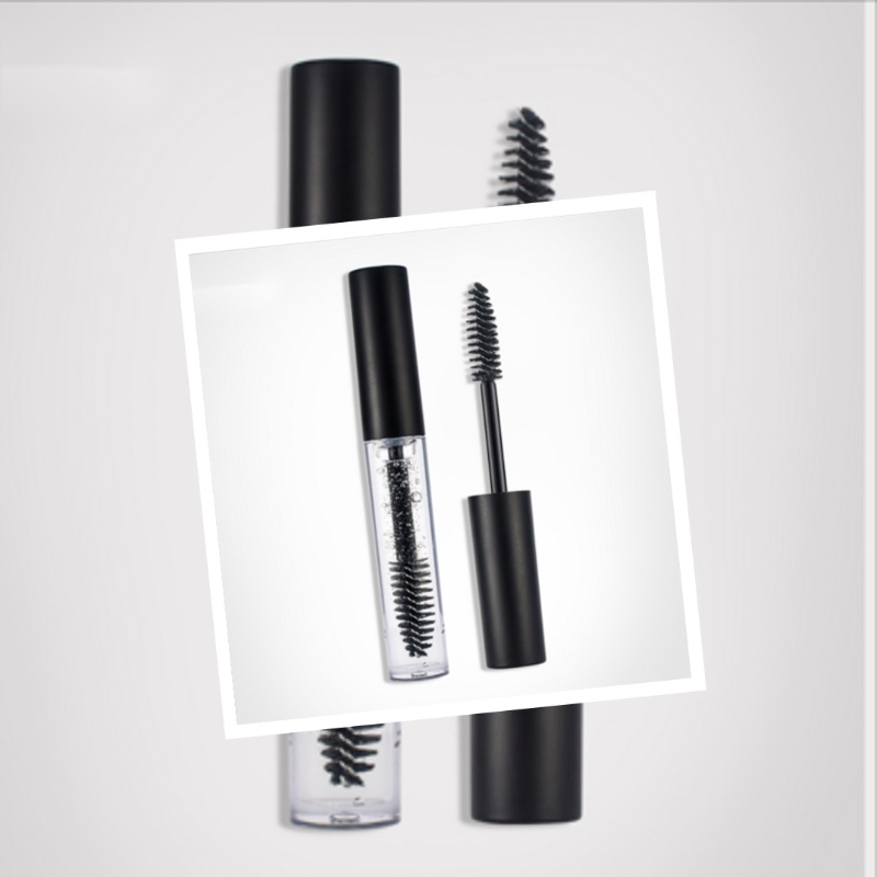 Private label waterproof long lasting eyebrow gel matte black tube