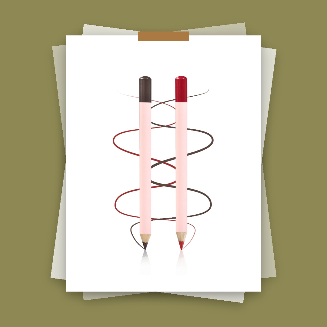 Private Label Lip Liner Pink Wood Tube