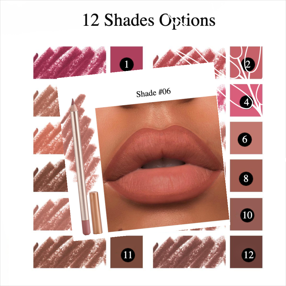 Private Label Nature Matte Smooth Lip Liner Shade#06