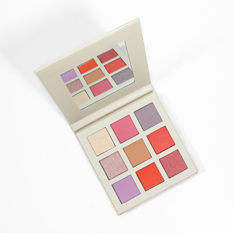MetaCNBeauty Private Label 9-Color Eye Shadow Palette Beige Box
