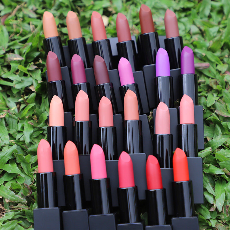 Private label non-stick matte lipstick display