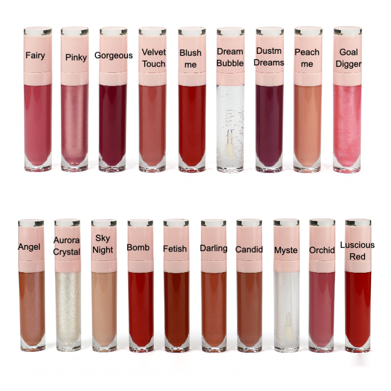 private label Non-stick velvet matte lip glaze color board