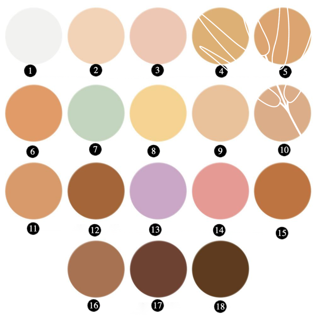 Private Label Natural Cream Concealer Palette For Acne Scars