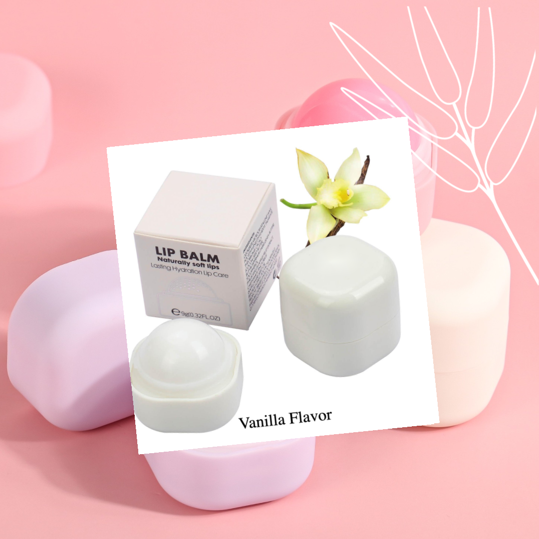 Private Label Fruit Lip Balm Ball 4 Flavor