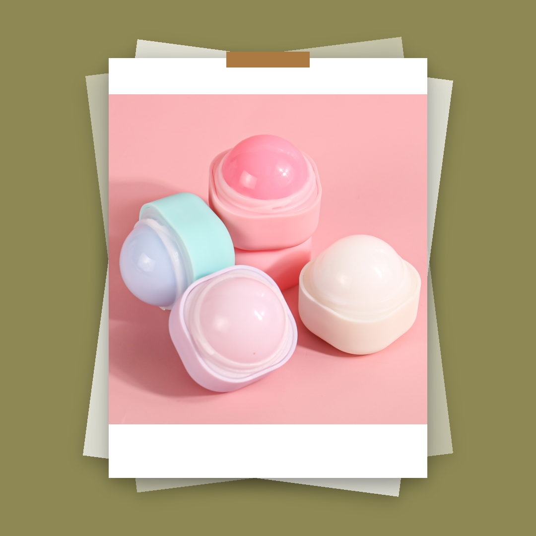 Private Label Fruit Lip Balm Ball 4 Flavor