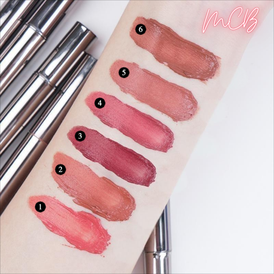 Private Label Natural Velvety Matte Texture Lip Gloss Shade Chart