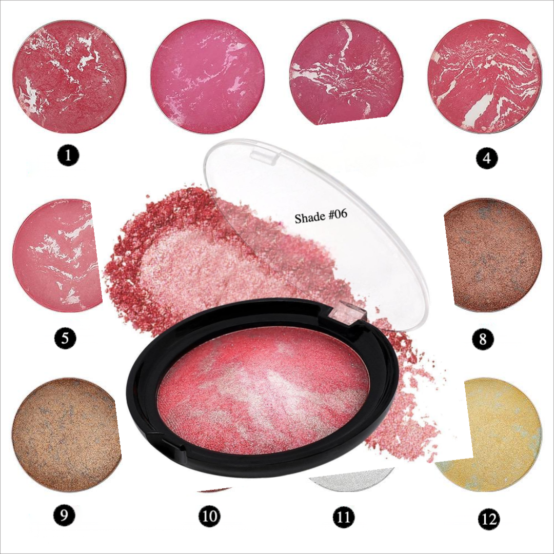 Private Label Nature Baked Blush Powder Shade 6