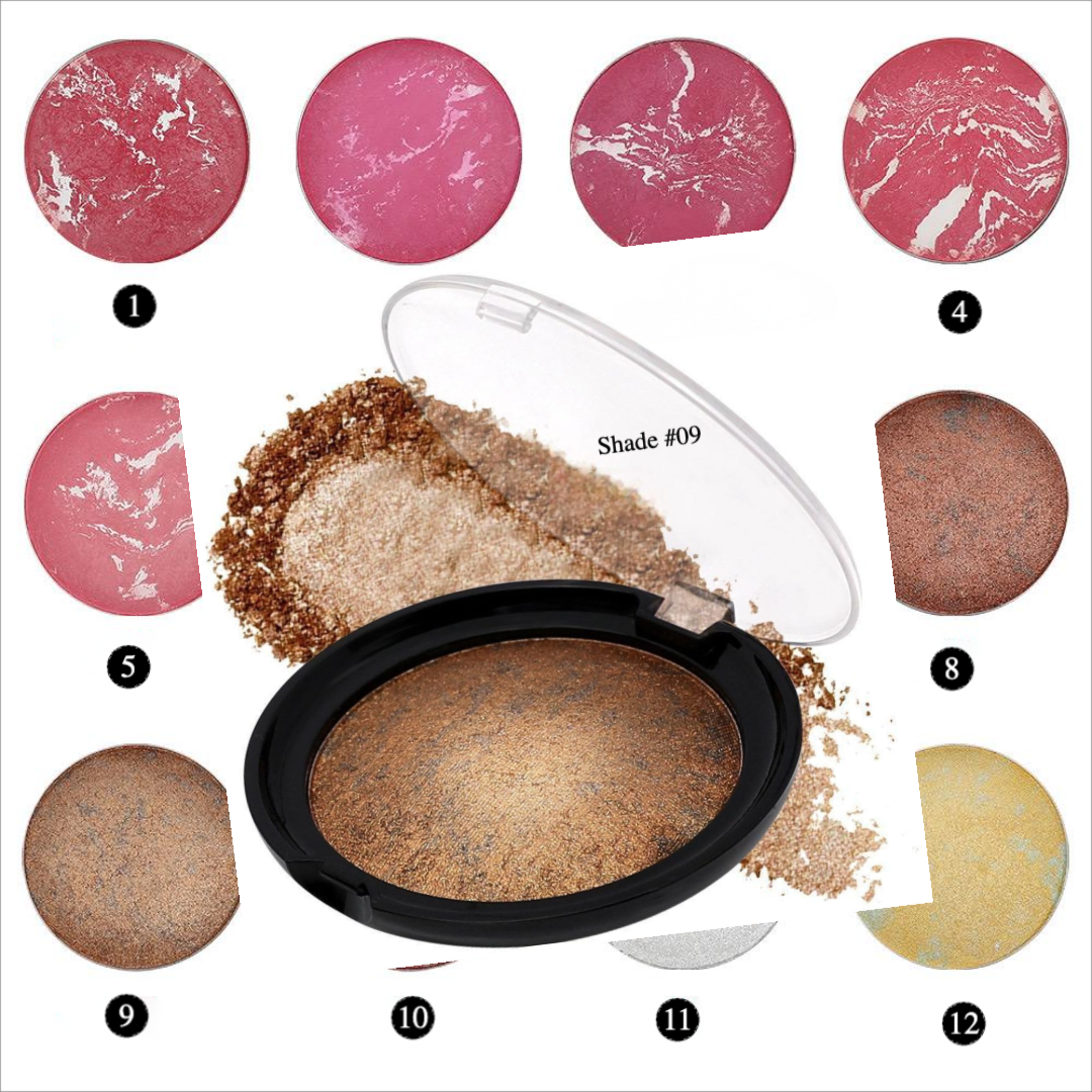 Private Label Nature Baked Blush Powder Shade 9