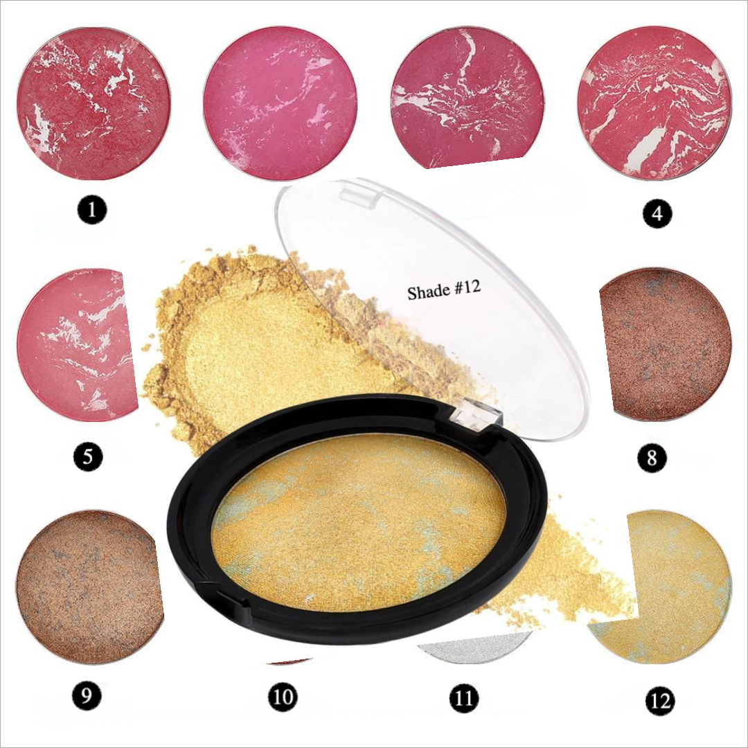 Private Label Nature Baked Blush Powder Shade 12