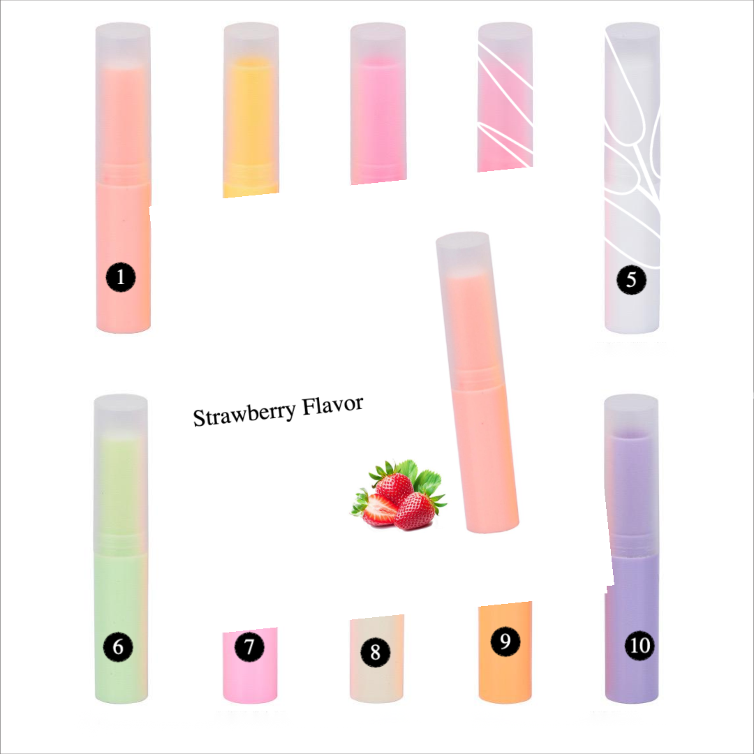 Private Label Organic Fruit Lip Balm 4 Flavor