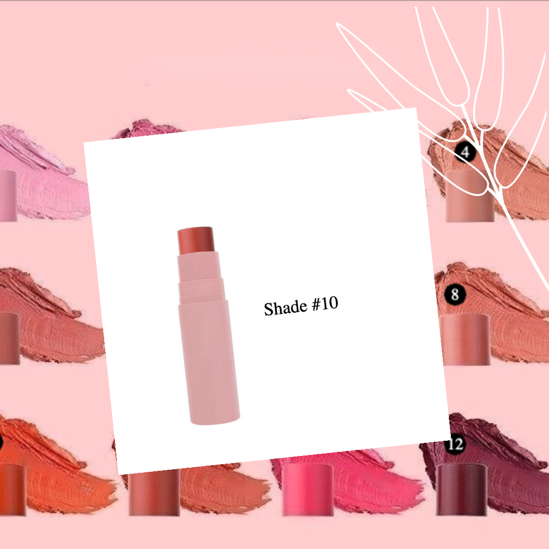Private Label Organic Blush Stick - Shades 10