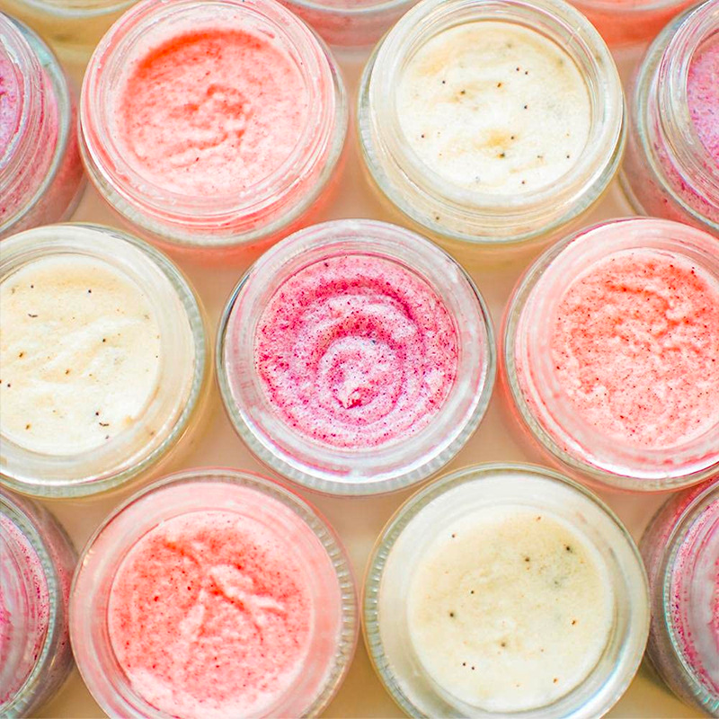 Private label exfoliate and lighten lip lines lip scrub