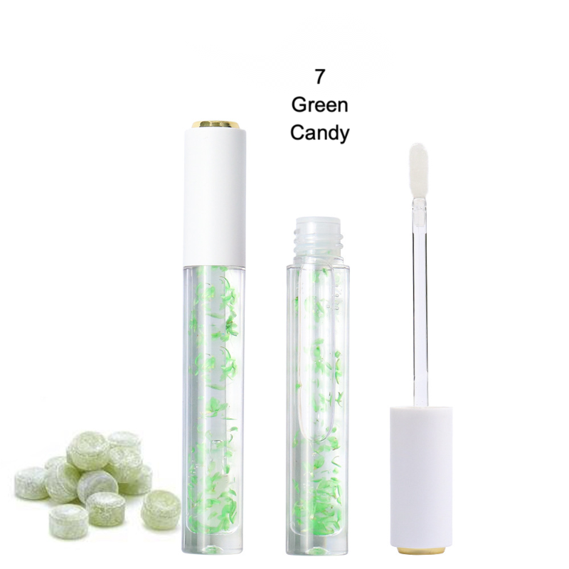 Private label lip oil Green candy Flavor color code No.7