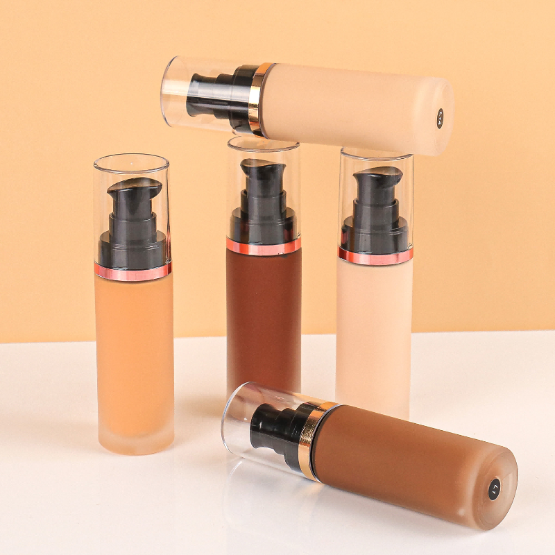 Private label long lasting coverage matte liquid foundation 5 Pcs
