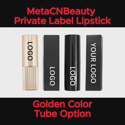MetaCNBeautyPrivateLabelLisptickgoldencolortube display