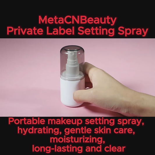 MetaCNBeauty Makeup private label setting spray video display