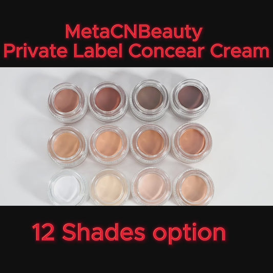 MetaCNBeauty Private label cosmetics concealer cream in 12 shades video display