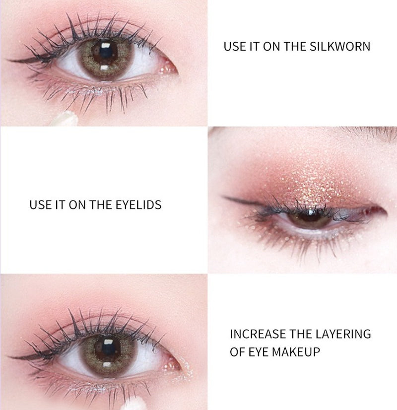 Spot no logo pearlescent monochrome liquid eye shadow