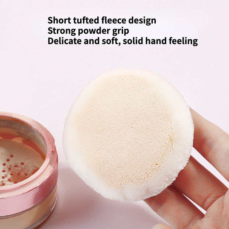New Large Flocked Loose Powder Puff