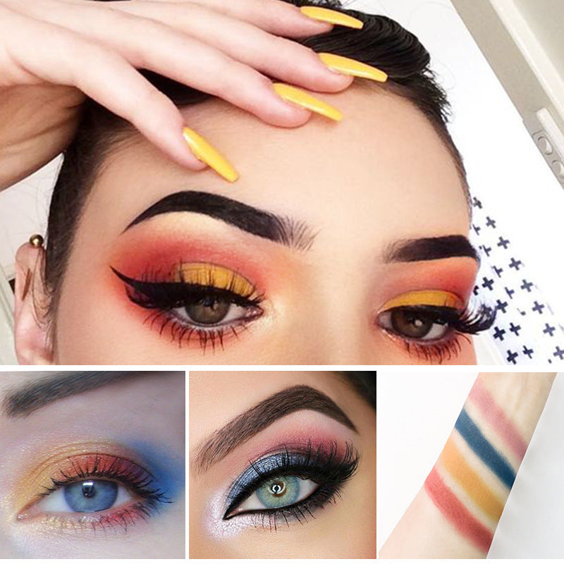 Four-color powder delicate eye shadow