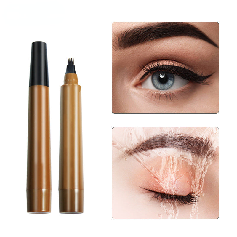 Four-pronged tip liquid eyebrow pencil OEM/ODM