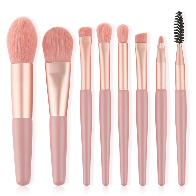 Set of 8 Morandi Matte Mini Makeup Brushes